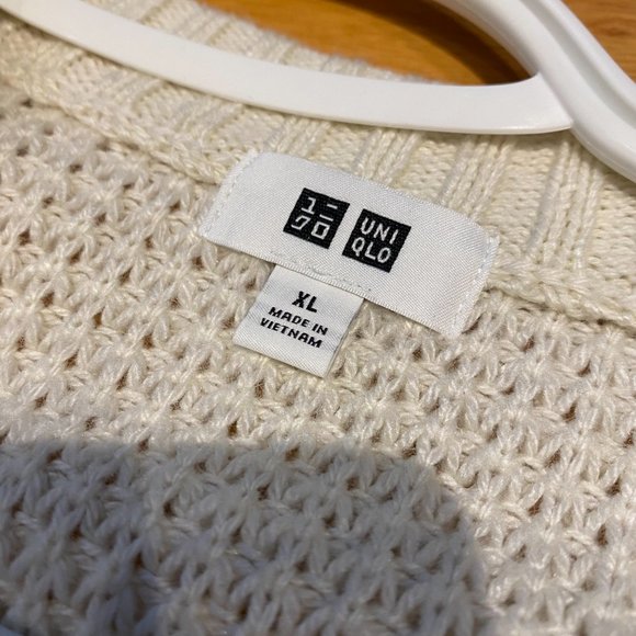 Off-white colored knit sweater - Picture 3 of 3